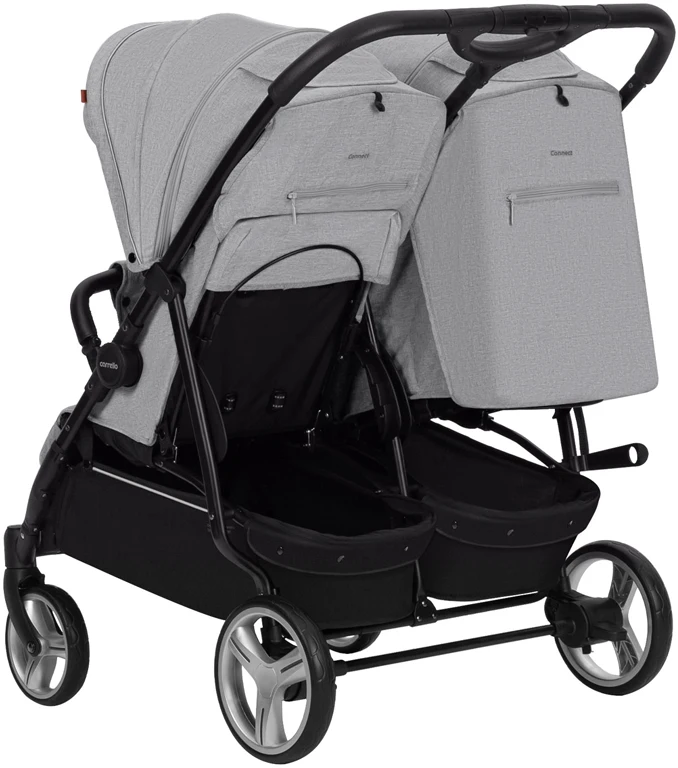 Дитячий візочок для двійні CARRELLO Connect CRL-5502 Rock Gray